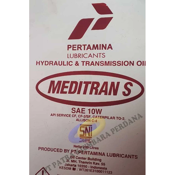 Pertamina Meditran S 10W Hydraulic Oils